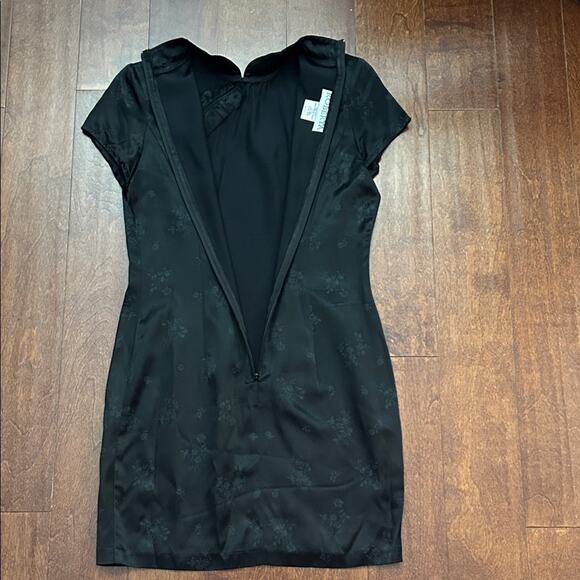 Vintage Roberta Qipao Black Mini Dress, Looks Great on! Size Medium - Picture 10 of 12